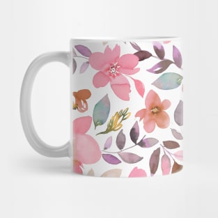 Tropical flowers coral Mug